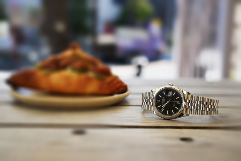 DATEJUSTを正面から撮影した画像